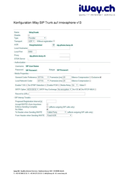 Datei:KB VoIP Telefonie Konfigurationen Telefonanlagen, PBX Telefonanlage innovaphoneiWay-trunk innovaphone-v13.pdf