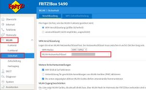 KB Internet Access Router FritzBox WLAN Passwort der Fritzbox aendern5490 Wlan PW aendern.JPG