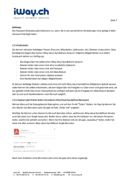 Datei:KB Sync&Share iWayCloud BenutzeranleitungIwaycloud Benutzeranleitung.pdf