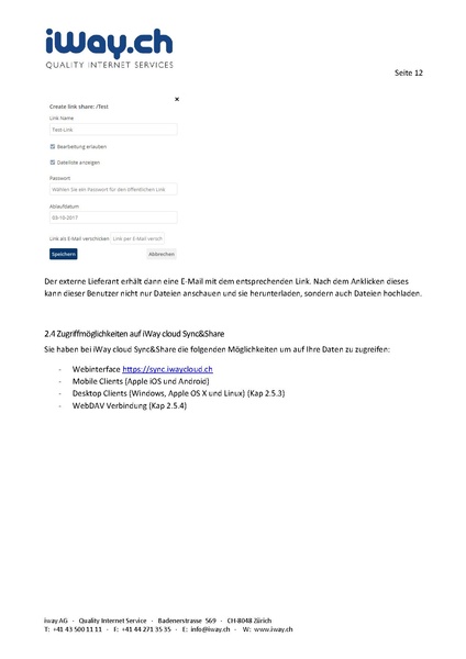Datei:KB Sync&Share iWayCloud BenutzeranleitungBenutzeranleitung iWaycloud.pdf