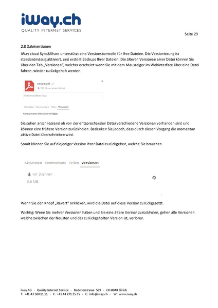 Datei:KB Sync&Share iWayCloud BenutzeranleitungBenutzeranleitung iWaycloud.pdf
