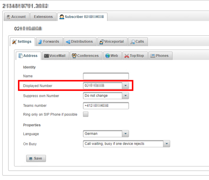 Datei:KB VoIP Telefonie Anbindung MS Teams an Business Trunk MS Teams Howtos Ausgehend ueber MS Teams immer mit der selben Nummer signalisierenimage2022-1-10 11-52-7.png